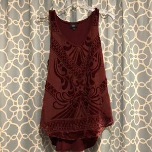😍Maroon Velvet Tank😍